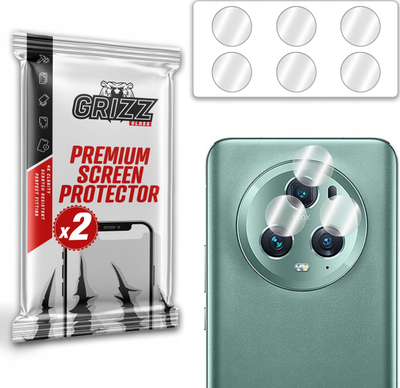 Mbrojtës kamere GrizzGlass HybridGlass për Honor Magic5 Pro, set 2 copë, transparent