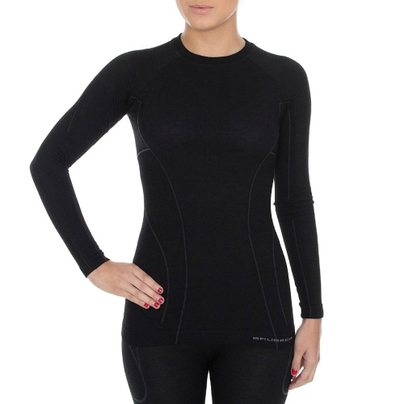 Bluzë termoaktive për femra Brubeck LS12810, XL, e zezë