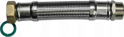 Zorrë uji Gigant HYDROFLEX 1" x 1", 50 cm, çelik inoks, argjend
