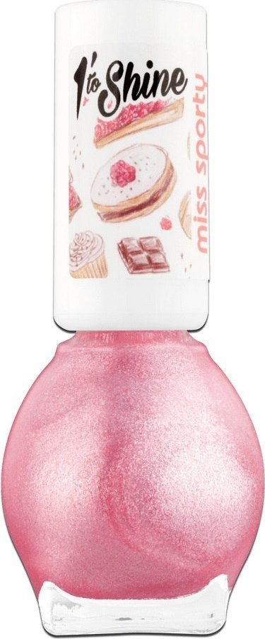 Manikyr Miss Sporty Nail Polish Shine 100, pink nude, me shkëlqim