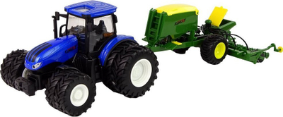 Lodër traktor me telekomandë Leantoys, R/C, 1:24, jeshile