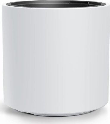 Vazo zbukuruese Heos Flowerpot With Insert, 39 cm, plastike, e bardhë