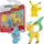 Set figurina Pokémon Battle Figure, 3 copë, Pikachu Wynaut Leafeon, shumëngjyrësh