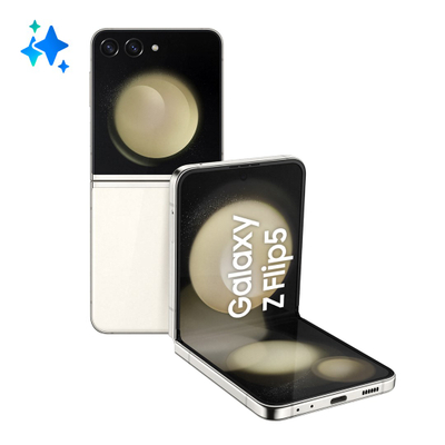 Celular Samsung Galaxy Z Flip5, 6.7", 256GB, 8GB RAM, krem