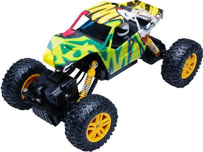 Makina lodër me telekomandë Double E Rock Crawler Scribble, 4x4, shumëngjyrëshe
