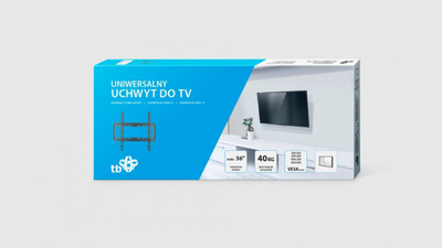 Mbajtëse muri për TV TB Print TB-450, deri 56", 40 kg, metal i zi