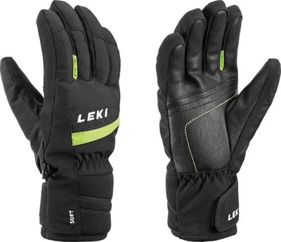 Doreza ski Leki Max Junior, nr. 7.0, të zeza me jeshile