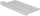 Raft fiks i shpuar Triton 19" 1U 550mm, kapacitet 40kg, i zi