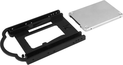 Kornizë montimi StarTech 2.5" SSD / HDD, për bay 3.5", montim pa vegla, e zezë