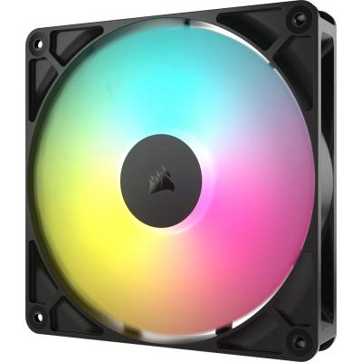 Ventilatorë kasë CORSAIR RS140, 2x140mm, ARGB, të zinj