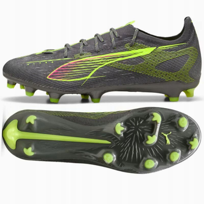 Këpucë futbolli Puma Ultra 5 Pro FG AG M 108161-03, për bar natyral edhe artificial, gri