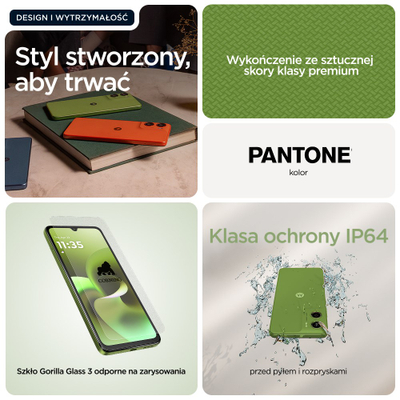 Телефон Motorola Moto G06, 6.88\", 256GB, зелен