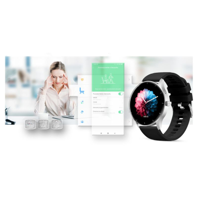 Smartwatch Gravity GT2 6, ekran 1.28", Bluetooth, i zi
