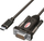 Kabllo Unitek USB-C - RS-232 USB, 1.5m, e zezë