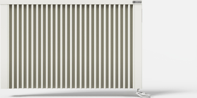 Radiator elektrik për mur Thermotec AeroFlow MIDI HFL005, 1950W, me termostat elektronik, i bardhë