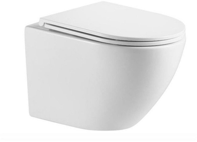 WC ѕидна школка Domoletti Me525 Rimless, ѕидно монтажна, бела