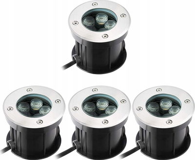 Spot tokësor LED Paulmann Durea, 5W, diametër 153mm, ngjyrë argjendtë