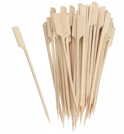 Shkopinj bambuje për finger food Fackelmann, 100 copë, 9 cm, ngjyrë natyrale
