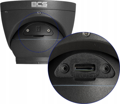 Kamerë IP BCS BCS-P-EIP28FWR3-Ai2-G, 8MP, lentë 2.8mm, e bardhë