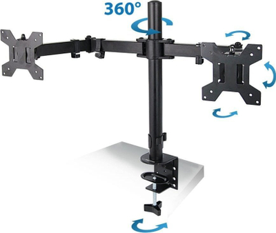 Mbajtëse tavoline për monitorë Esperanza Sylen ESP-ERW018, 2 monitorë, 10"-27", e zezë