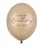Balona dekoruese Happy Birthday, 30 cm, 6 copë, ari metalik