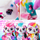 Lodër kreative Airbrush Plush Puppy, set me aerograf, 4 ngjyra, shumëngjyrëshe