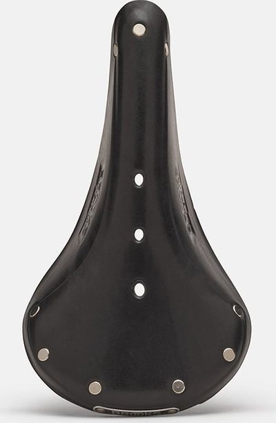 Selino biçiklete Brooks B17 Narrow, lëkurë natyrale, shina çeliku, e zezë