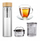 Термос стаклен Kamille KM-9020, 450 ml, со филтер за чај, проѕирен