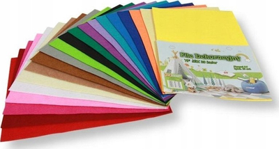 Set fletësh filci dekorativ Penword Mix, 20x30cm, 20 copë, shumëngjyrëshe