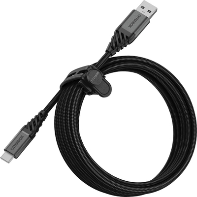 Kabllo USB C Otterbox 7852666, 3m, për karikim edhe sinkronizim, e zezë