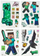 Декоративни налепници Microsoft Minecraft Decals, сет од 35 парчиња, повеќебојни