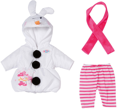 Костум за кукла Zapf Creation BABY Born Snowman, 43cm, зимски, шарен