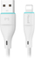 Kabllo USB A në Lightning Miccell VQ D06, 1m, 2.4A, i bardhë