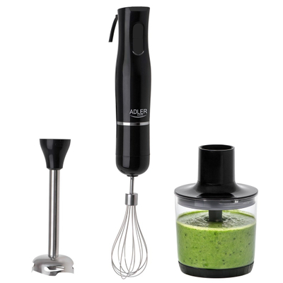 Blenderi i dorës Adler AD4620b, 500W, 2 shpejtësi, i zi