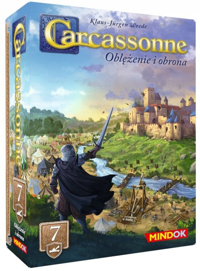 Zгoлемување на игра на маса Bard Carcassonne 3 Опсади и одбрана, 7‑мо издание, на полски јазик