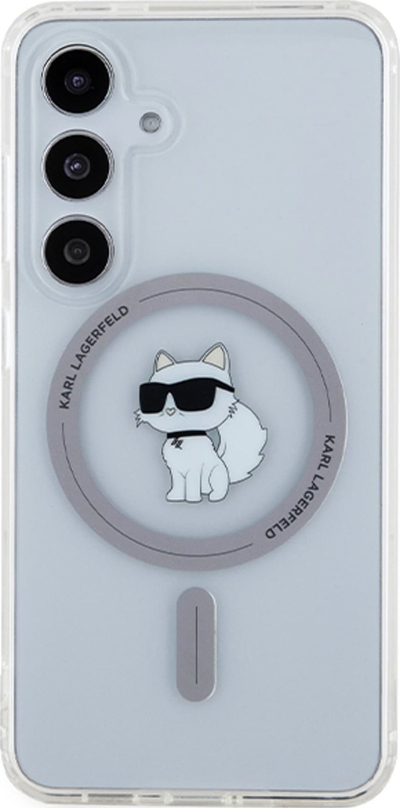 Mbrojtëse telefoni Karl Lagerfeld KLHMS24SHFCCNOT, MagSafe, për Samsung Galaxy S24 S921, transparente