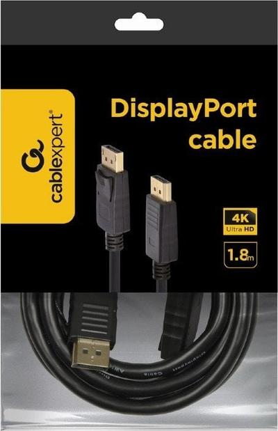 Kabllo Gembird DisplayPort - DisplayPort, 1.8m, e zezë (CC-DP2-6)