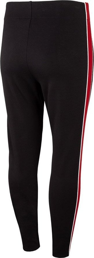 Leggins për goca 4F LEG012, me shirit anësor, pa përforcim nga brenda, ngjyrë e zezë