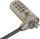 Kabllo sigurie InLine 55702, kombinim 4 shifror, universale, argjendtë