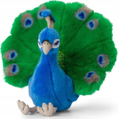 Lodër pelushi WWF Peacock, 23 cm, me material të riciklum, shumëngjyrësh
