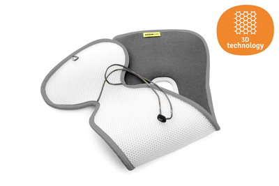 Jastëk ajrosës për ulëse auto AeroMoov Grupi 1, material 3D, pambuk organik, antracit