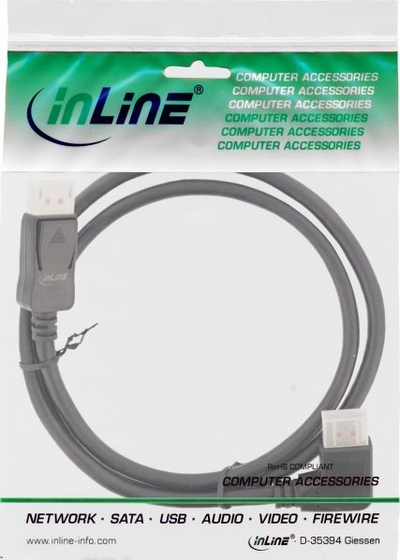 Kabllo DisplayPort InLine 17153R, 3m, 8K, i zi