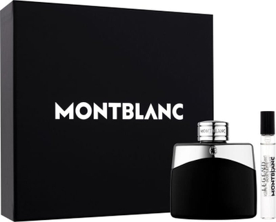 Set parfum për burra Montblanc Legend Eau de Toilette, 50ml + 7.5ml, i zi