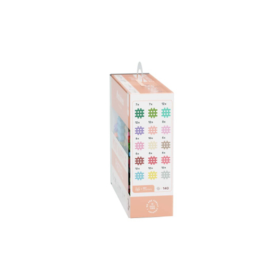 Lodra ndërtoëse Marioinex Mini Waffle Pastel 903650, 140 pjesë, shumëngjyrëshe