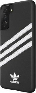 Kapak telefoni Adidas Originals për Samsung Galaxy S21+, PU, i zi me vija të bardha