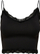 Maicë për femra ONLY ONLVICKY LACE SEAMLESS, e zezë
