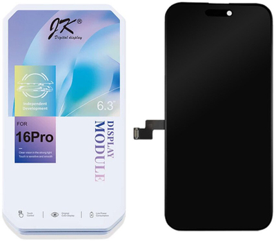 Ekran LCD JK për iPhone 16 Pro, me prekje