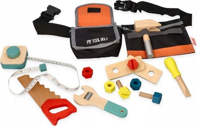 Lodër rrip veglash Lelin Tool Belt Like Bob the Builder, me vegla, për fëmijë 3+, shumëngjyrësh