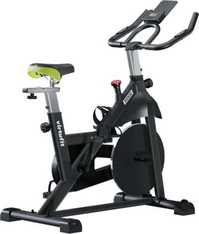 Biçikletë fitnesi VirtuFit RS100 Indoor Bike, me rezistencë që e rregullon vetë, sedilje edhe timon që lëvizin sipas qejfit, ngjyrë e zezë