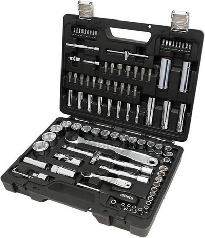 Set çelësa dopsash 98 copë, 1/4" dhe 1/2", bite dhe aksesorë